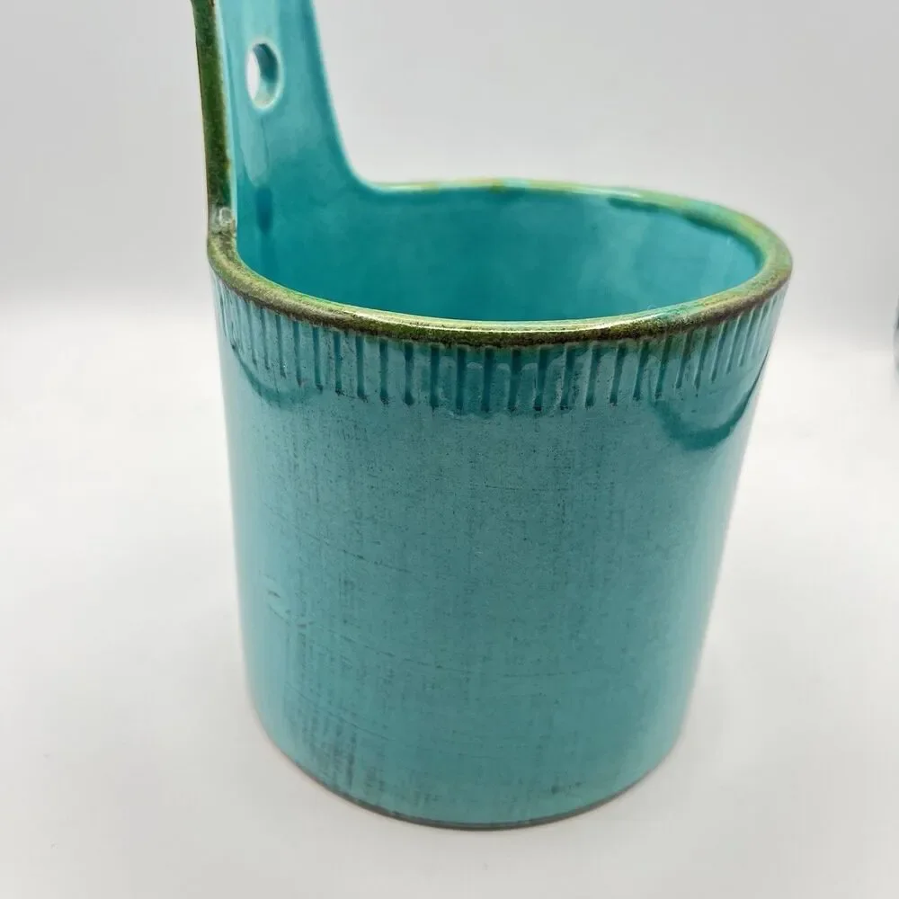 Crate And Barrel Container Blue Ceramic